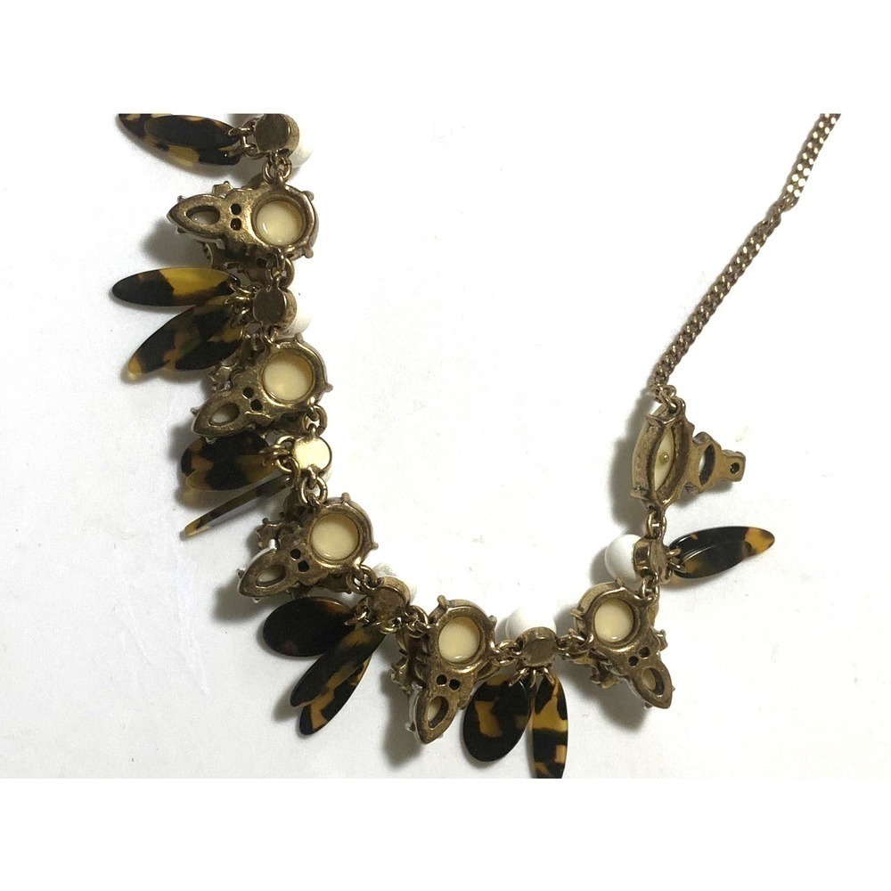 J. Crew Sequin Beaded Tortoise Dangle Statement N… - image 5